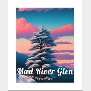 Mad River Glen Vermont Ski Usa Posters and Art